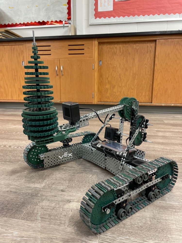 robot xmas tree
